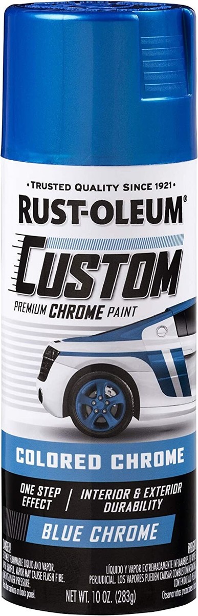Rust-Oleum Automotive Custom Blue Chrome Spray Paint 10 Pack