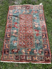 Pazyryk Handmade Réplica Of This Ancient Carpet Handmade , Horses Figures 48x32