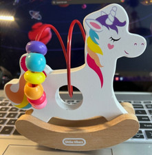 Little Tikes - Wooden Critters Unicorn Busy Beads Toy - 6" x 6"