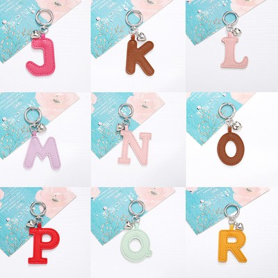 26 Erstbrief Keychain farbig Leder Quaste Keychain Rucksack Dekoration 