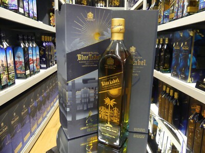 Johnnie Walker Blue Label Whisky Limited Edition Design Miami aus USA 40% 750ml