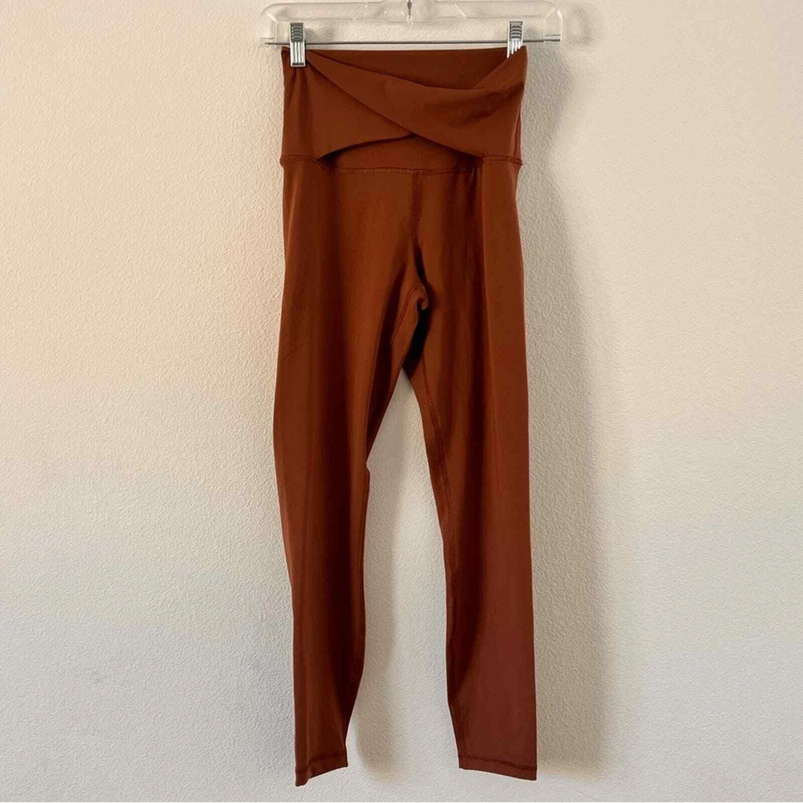 yogalicious lux super high rise ankle criss cross waist leggings