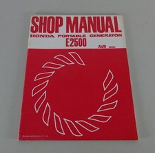 Manuale Di Officina Honda Generatore Portatile E2500 AVR Modello Del 1975