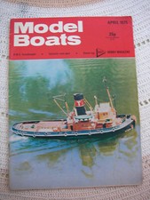 Magazyn modeli łodzi kwiecień 1975 Używany w dobrym stanie rysunek IJNS Nagato