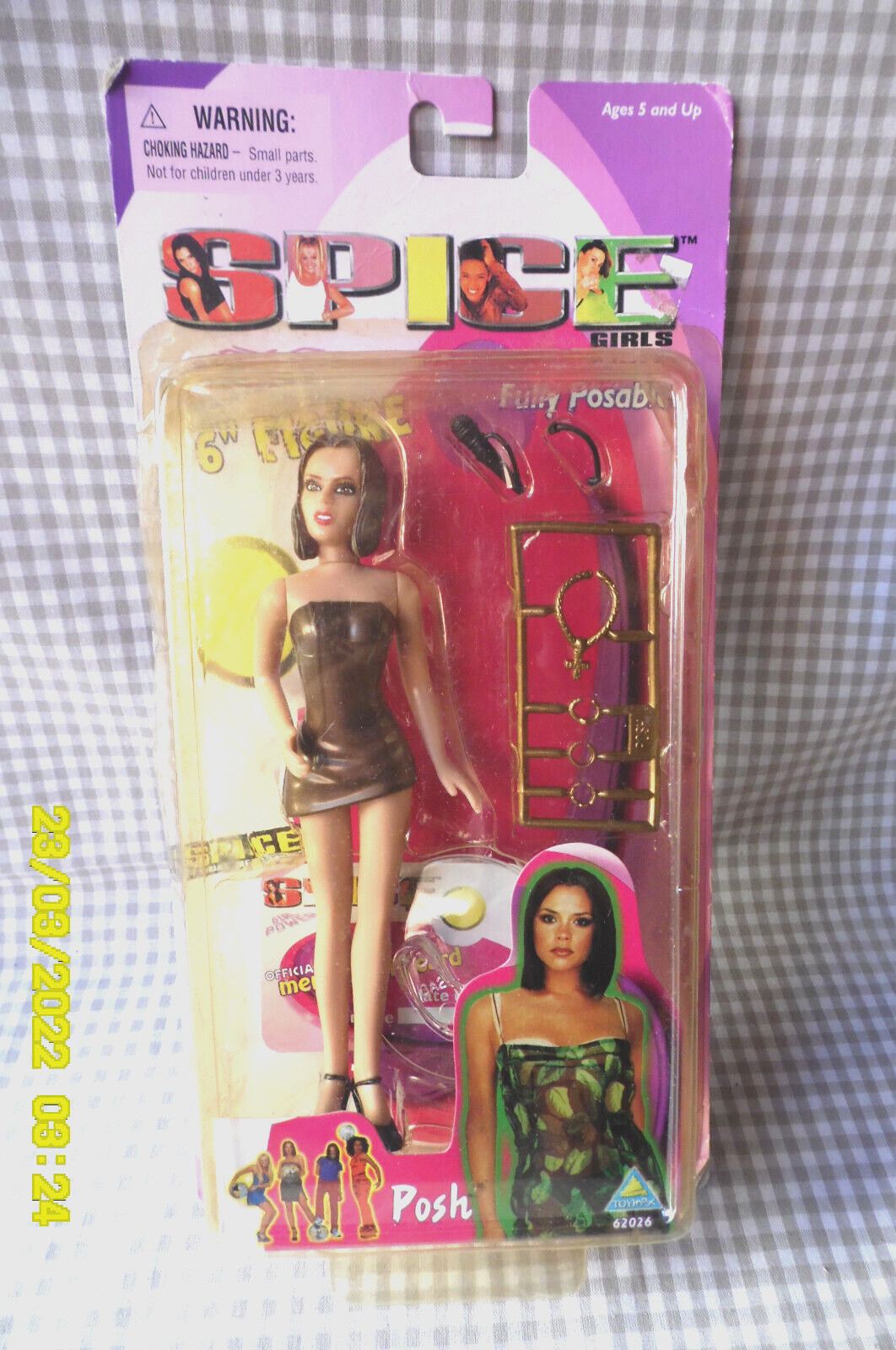 Poupée Spice Girls Victoria originale 1998 sous boîte scellée pour éviter les contrefaçons