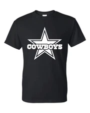 Dallas Cowboys Star T-Shirt All Colors + Design Colors Sizes S-5XL & Youth Kids