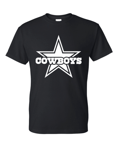 Dallas Cowboys Star T-Shirt All Colors + Design Colors Sizes S-5XL & Youth Kids - Picture 1 of 22
