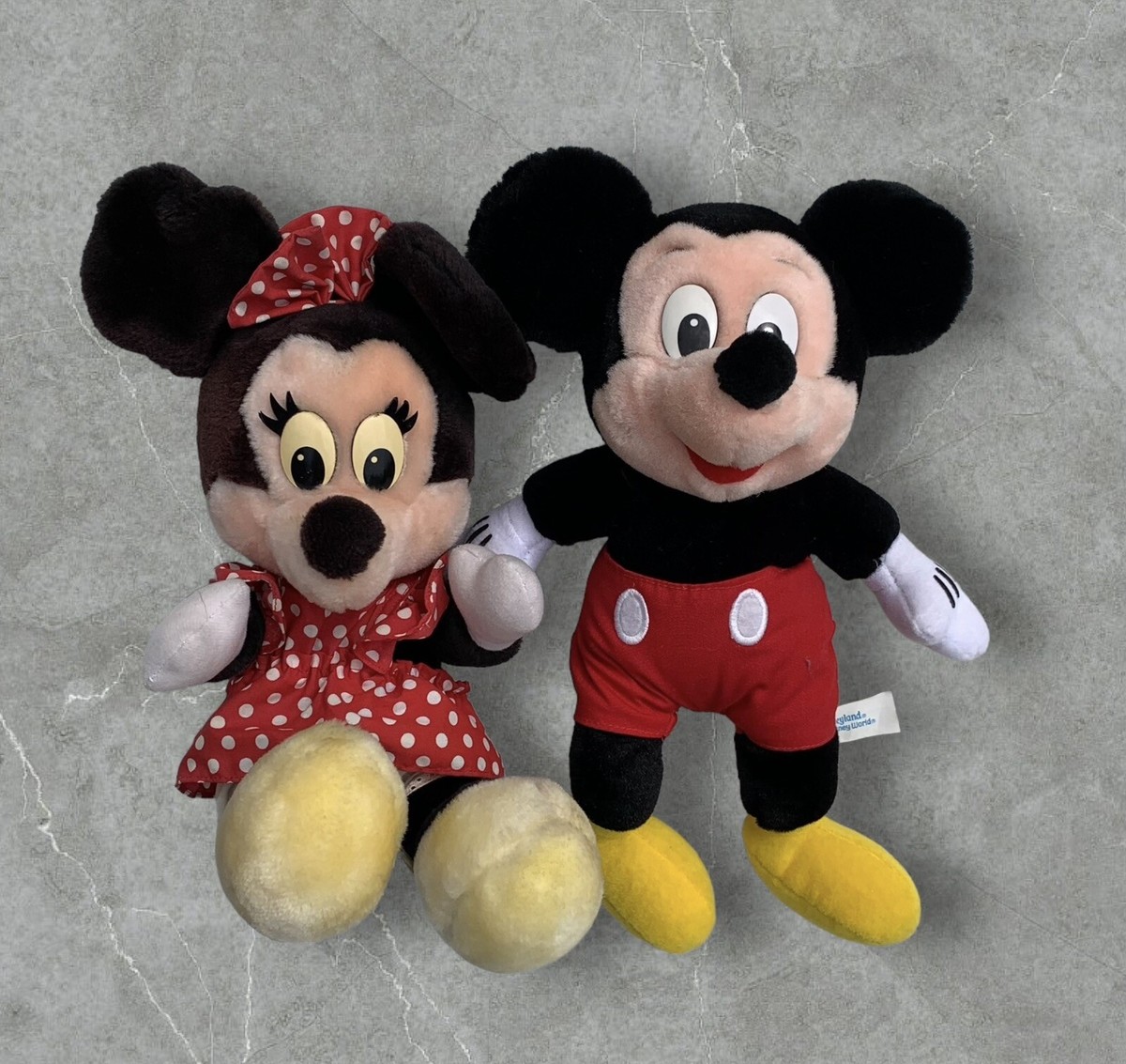 Disney Vintage Mickey and Minnie Mouse Plush Disneyland/Disney