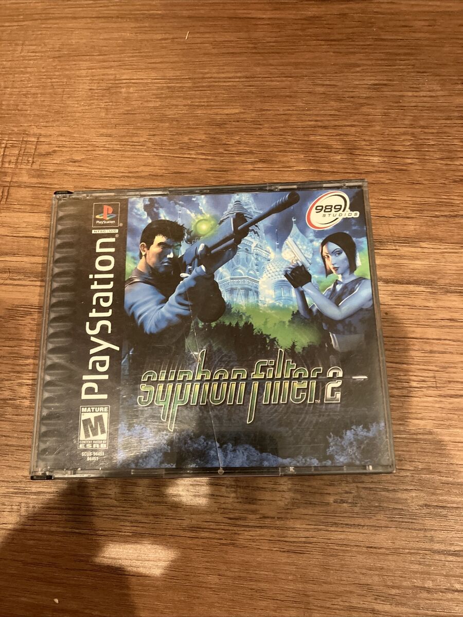 Ps1 - Syphon Filter 2 Black Label Sony PlayStation 1 Complete #2669 –  vandalsgaming