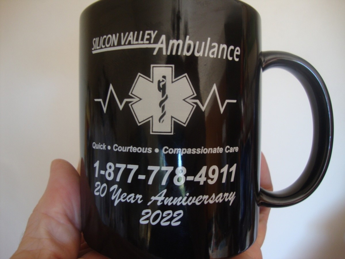 Silicon Valley Ambulance (Calif) 2 sided Coffee Mug, 15oz