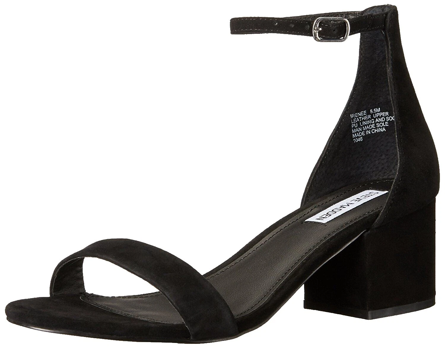 Black Steve Madden Ankle Strap Heels for Women