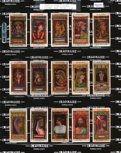 1911 John Player Egyptian Kings & Queens and Deities full set 25/25 ...