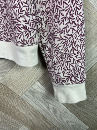 MORRIS CO X H&M White/Purple/Red Floral Print Long Sleeved Jersey Jumper Size S - Picture 5 of 22