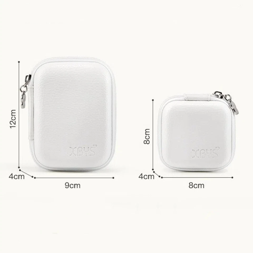 Hard Case Headphone Bag Waterproof Organizer Bag Data Cable Storage Bag  Travel - Image 2 of 4