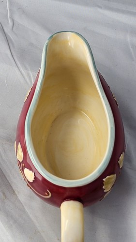 Fioriera del Ringraziamento Russ GRAVY Barca Marrone Crema Foglia Design - Foto 6 di 8