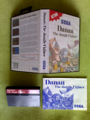 Videogames DANAN: THE JUNGLE FIGHTER + SUPER TENNIS Sega Master System SMS MS  