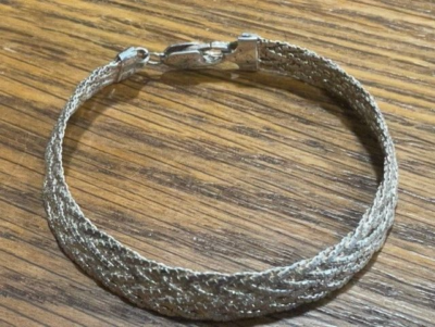 Milor Italy 925 sterling silver bracelet multi braided Vintage J55