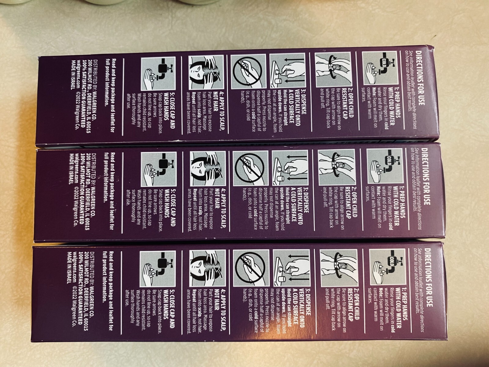 Hair Regrowth Treatment once a day Foam for Women Walgreens 2 mo supply