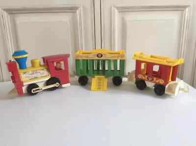 6A⚜️ Ancien Train Wagon Fisher Price Vintage Réf: 991 - Photo 1/4
