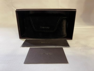 Tom Ford Sunglasses Case Set, Large Brown Velvet, Boxed, Brown Cloth, Auth Card s-l400.jpg main image 2
