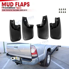 4pcs/Set Mud Flaps Splash Mudguards w/Fender Flares For Toyota Tacoma 2005-2015