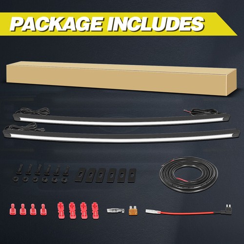 For 2017-2022 Ford Super Duty F-250 LED Grill Accent Lights Top Bottom Bar Kit - Picture 10 of 12