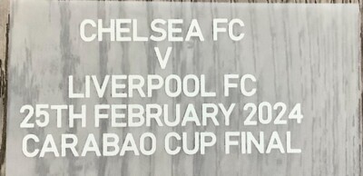 2024 Carabao Cup Final CHELESA vs LIVERPOOL Match Details Patch Badge