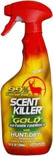 "Ultimate Scent Control: Scent Killer Gold Spray for Deer Hunting Gear"