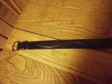 Larry Maham Black Brown Leather Western Rodeo Belt Sz 40
