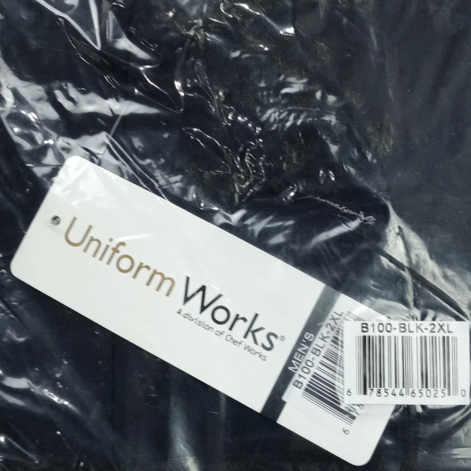 NWT Chef Works Men's Formal Button Shirt 2XL Restaurant Food Server Uniform B10 - Image 2 of 3