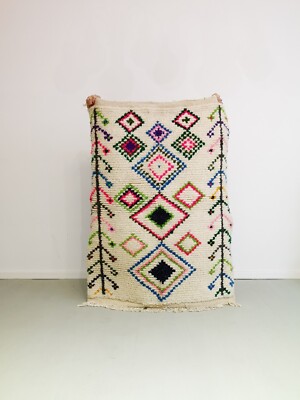 Azilal carpet Moroccan wool carpet natural wool virgin wool colorful 