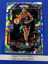 2022 #148 Sam Thomas WNBA Panini Prizm Basketball Cracked Ice Prizm RC Mercury