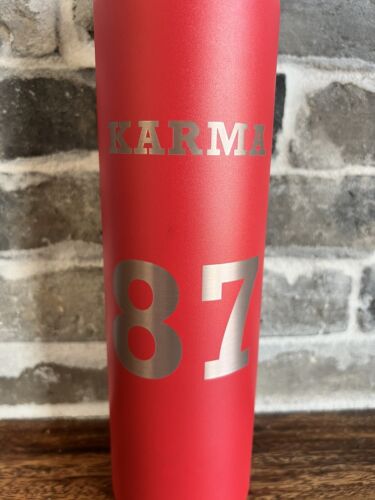 Taylor Swift 24 oz metal water bottle Engraved. KARMA 87 Kansas City Chiefs. NEW - Picture 3 of 9