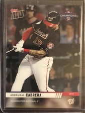 2019 Topps Now #WSC-13 Asdrubal Cabrera Washington Nationals CHROME