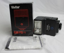 Vivitar Dedicated Electronic Flash 530 FD N for Nikon 231595 New Old Stock