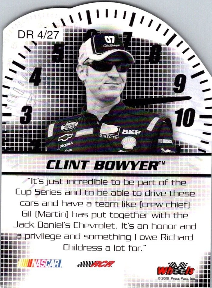 2008 Wheels High Gear Driven #DR4 Clint Bowyer - Image 2 of 2