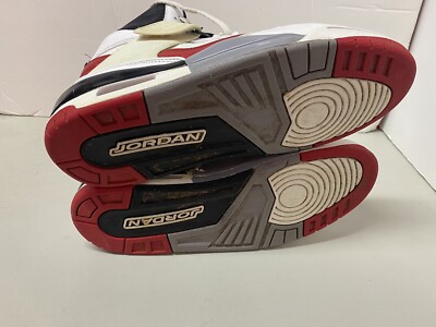 RARE? Nike Air Jordan Flight 45 High White Red Black 384519  display picture 1