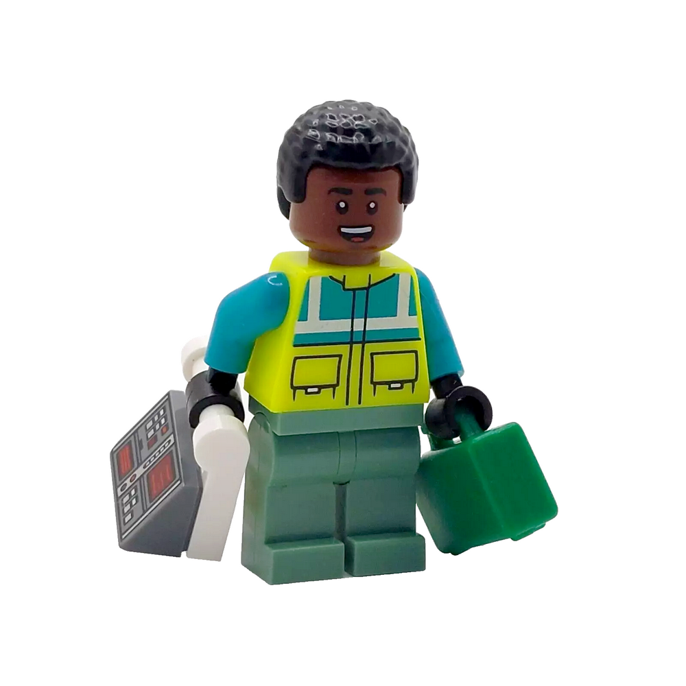 Original LEGO® Hombre Paramédico Regalo Ambulancia Hospital Minifigura Día  del Padre C