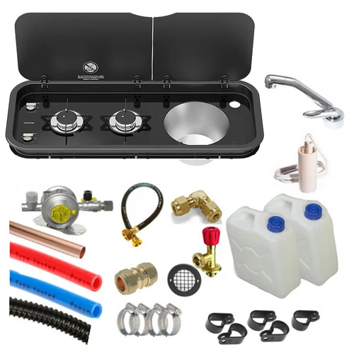 THETFORD TOPLINE 111 BULKHEAD REG MIXER TAP HOB & SINK CONVERSION KIT CAMPERVAN