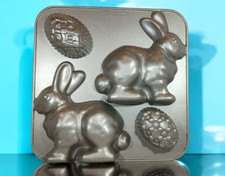 Nordic Ware Easter Cake Pan Bunny Rabbit Egg Baking Mold 9.5 Cup Made in USA