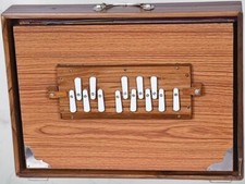 Handcrafted Shruti Box 16″×12″×3″ Pure Teak Wood with Premium Copper Tongue Reed