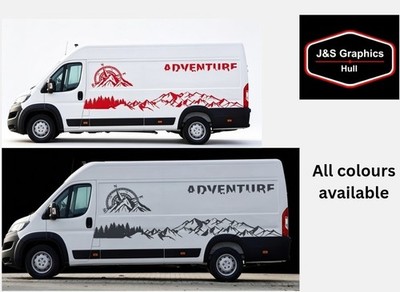 Camper Aufkleber Van Wohnmobil Decals Bäume Abenteuer Grafik Wohnwagen Vinyl 