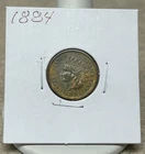 1884 Indian Head Cent - AU/UNC - BN - 2.5 Diamonds & Full Liberty