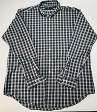 Ralph Lauren Polo Shirt Mens L 16 1/2 Plaid Classic Fit Long Sleeve Button Down