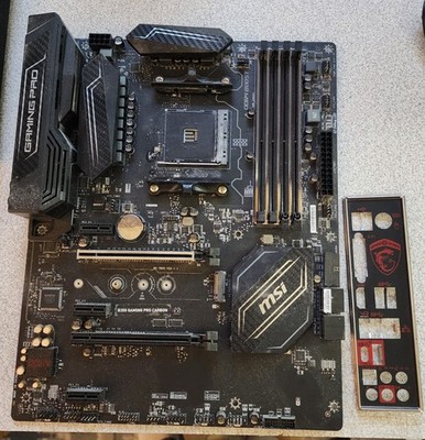 MSI B350 GAMING PRO CARBON AMD GAMING MOTHERBOARD W I/O SHIELD