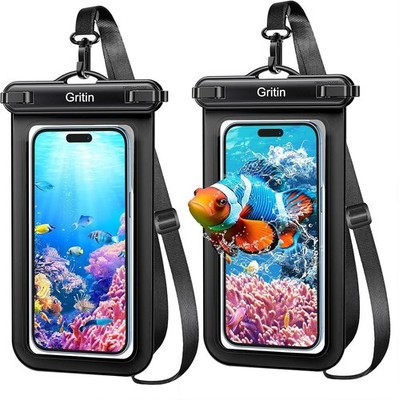 2er Pack IPX8 Wasserdicht Handyhülle Tasche zum Schwimmen, Verstellbar für iPhone...