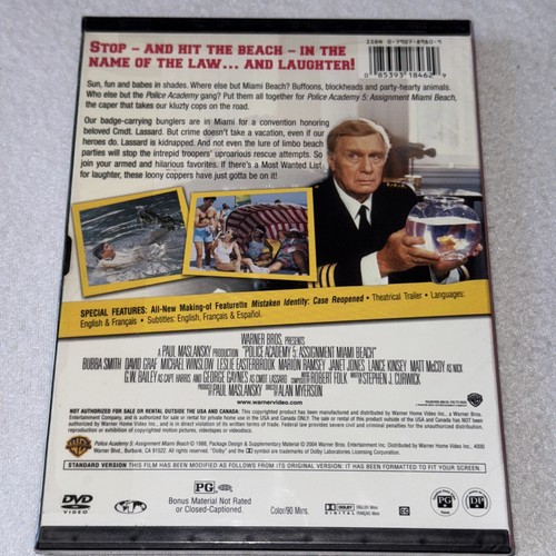 POLICE ACADEMY 5 - Assignment Miami Beach (DVD, 1988, Snap Case) Sealed OOP NEW - Picture 9 of 10