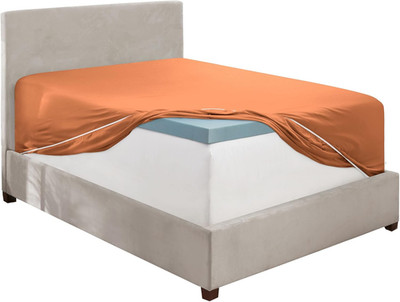 Rust Twin XL Fitted Sheet Only, Extra Deep Pocket Fitted Bed Sheet, 1800 Microfi