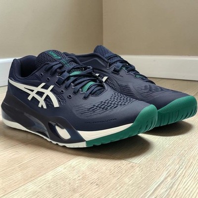 Asics Gel-Resolution X Tennis Shoes 1041A481 Men'S 2E 400 Midnight/Cream All Cou