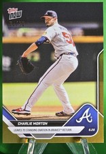 2025 Topps Now Charlie Morton #793 Gold Foil 5/50 Braves